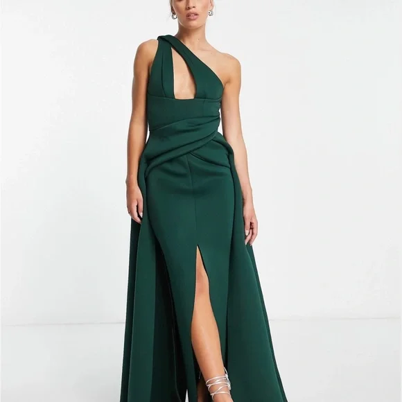 ASOS | Dresses | Green Emerald Oneshoulder Gown | Poshmark ASOS | Dresses | Green Emerald Oneshoulder Gown | Poshmark